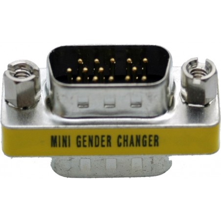 Hane till hane VGA HD15 Pin Gender Changer Converter Adapter