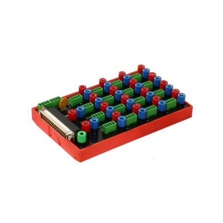 37-poligt kort med 37 banan 4 mm kontaktdon - Binär Teknik AB