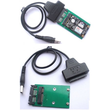 Micro SATA till USB-adapter - Plug and Play