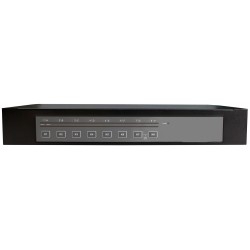 16 ports KVM omskifter, DVI, USB og lydforDVI