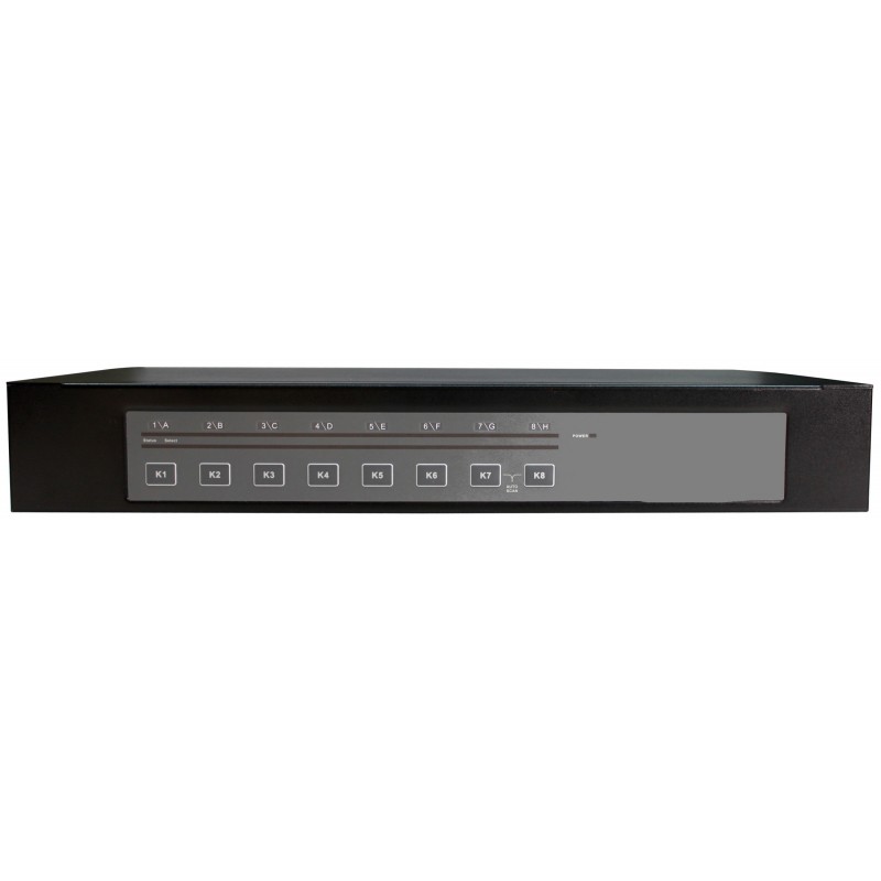 16 ports KVM switch, DVI, USB och lyd
