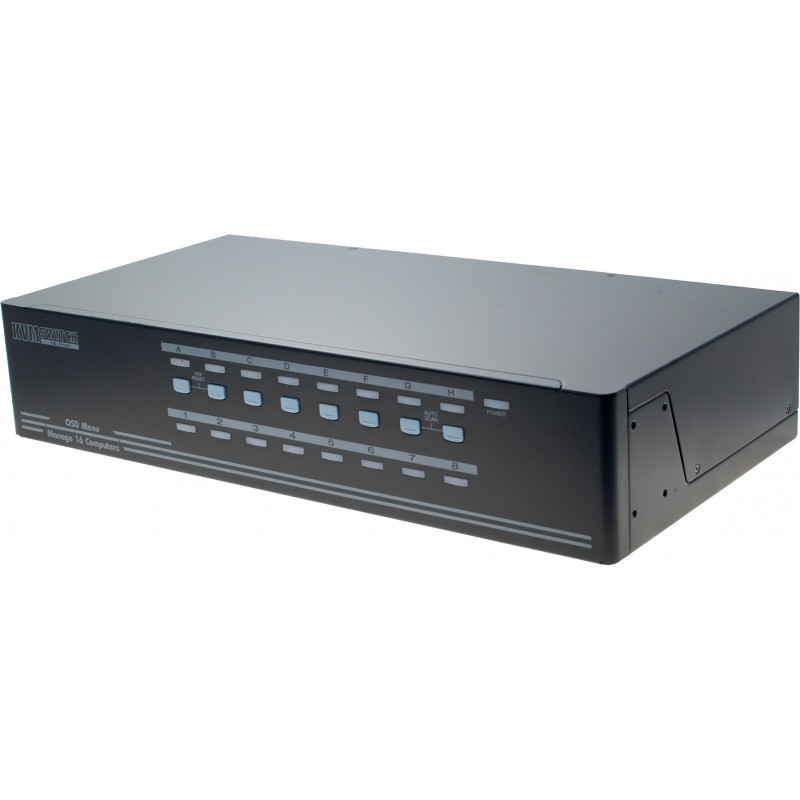 16-Port KVM Switch with OSD, VGA & USB - High Res Control