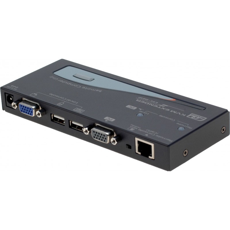 KVM Extender to 200 meters with VGA and USB mouse / keyboard. With edid
