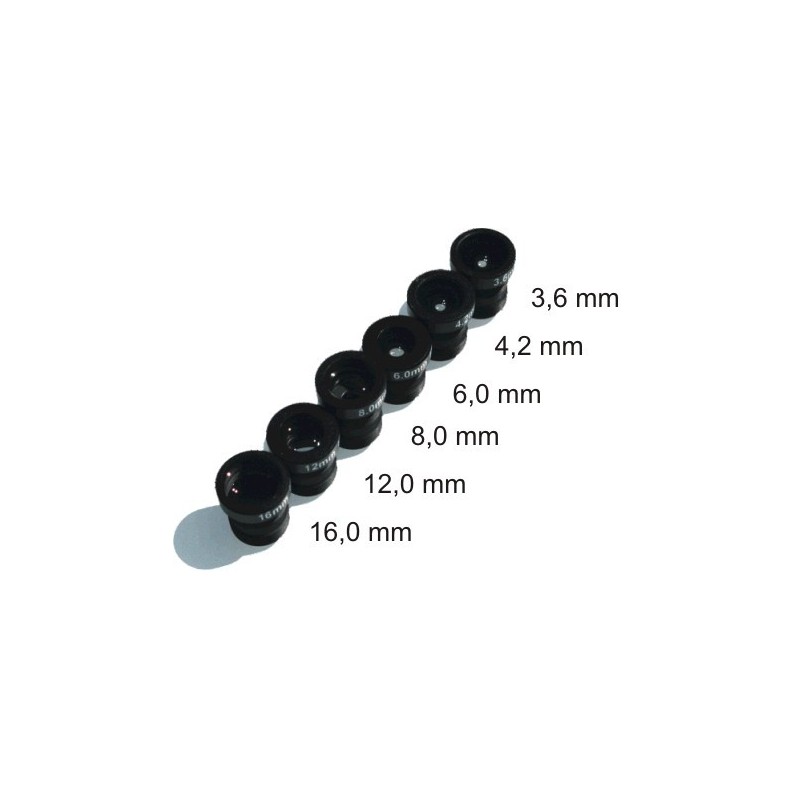 6 Extra lenses for KAM mini-M