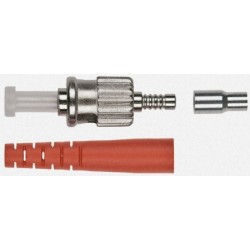 ST fiber plug multimode duplex