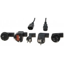 Universal powerkabel med 5 adaptereforNetledninger