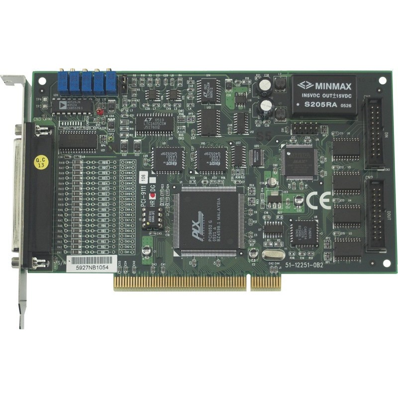 Adlink PCI-9111HR. 16 kanalers A/D dataopsamling, 16 bit, 100 kHz, ...
