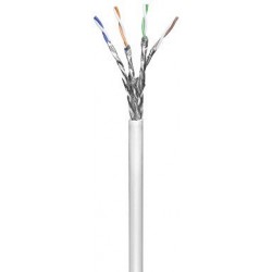 Cat6. 500m network cable on roll, SFTP with rigid (solid) conductors. Installation cable
