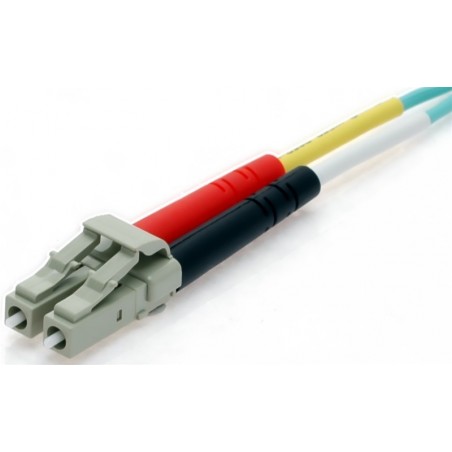 Högkvalitativ 1m OM3 Aqua Duplex Fiberkabel, LC-LC-kontakter