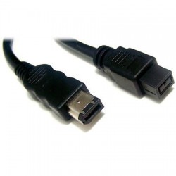 FireWire IEEE1394b ”bilingual” adapterkabel 6-polet han – 9 polet h...