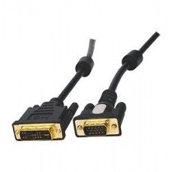 DB15HDM DVI till VGA DVI-A-kabel sänder endast analog (VGA),
