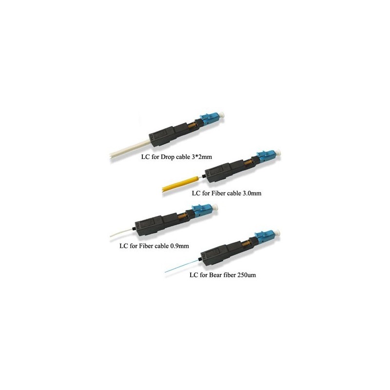 LC / UPC fiber Snabb kontakt för snabb montering