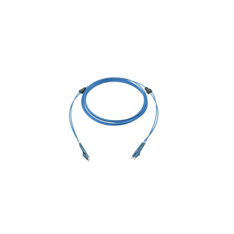 Armored fiber cable, single mode, LC-LC, 10m, 9 / 125my, 4 core, Black, duplex, LSZH