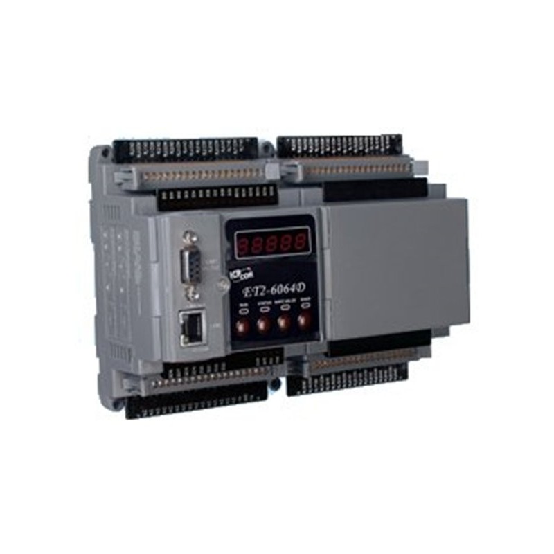 ICPDAS ET2-6064D is a web-based relay module with 24 relay output. 18 x Power Relay 250VAC / 5A
