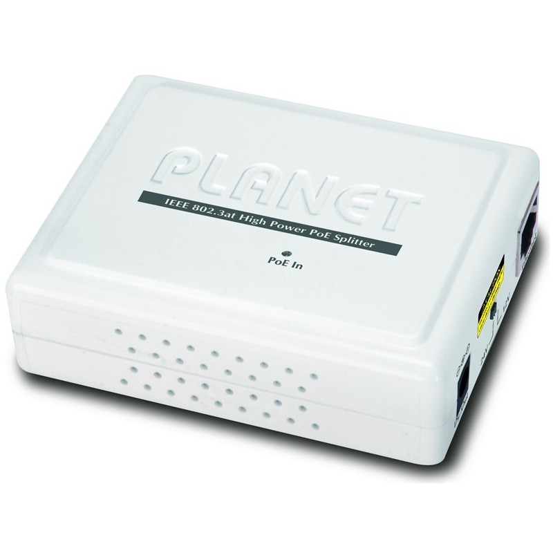 PoE Splitter 12Vdc or 24vdc  SPLIT POWER & DATA out, max. 25 Watts. Data + PoE in.