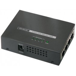 ETH-POEGH supplies up to 4 LAN networks with PoE+ for e.g. IP cameras