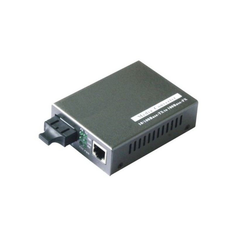Media converter RJ45 to 1000Mbit Single Mode Fiber, SC, 10km
