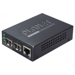 Media converter with 2 x SFP 1000Mbit slot for Single Mode or Multi Mode and 1 x RJ45
