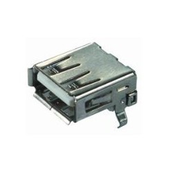 USB 2.0 A female connector for soldering PCB mounting