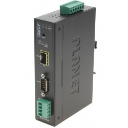 Seriel port via fibernetværk. Device server til SFP modul, med RS23...