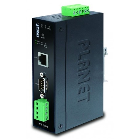 PLANET ICS-2100 er en 1 port serielportserver RS232/422/485