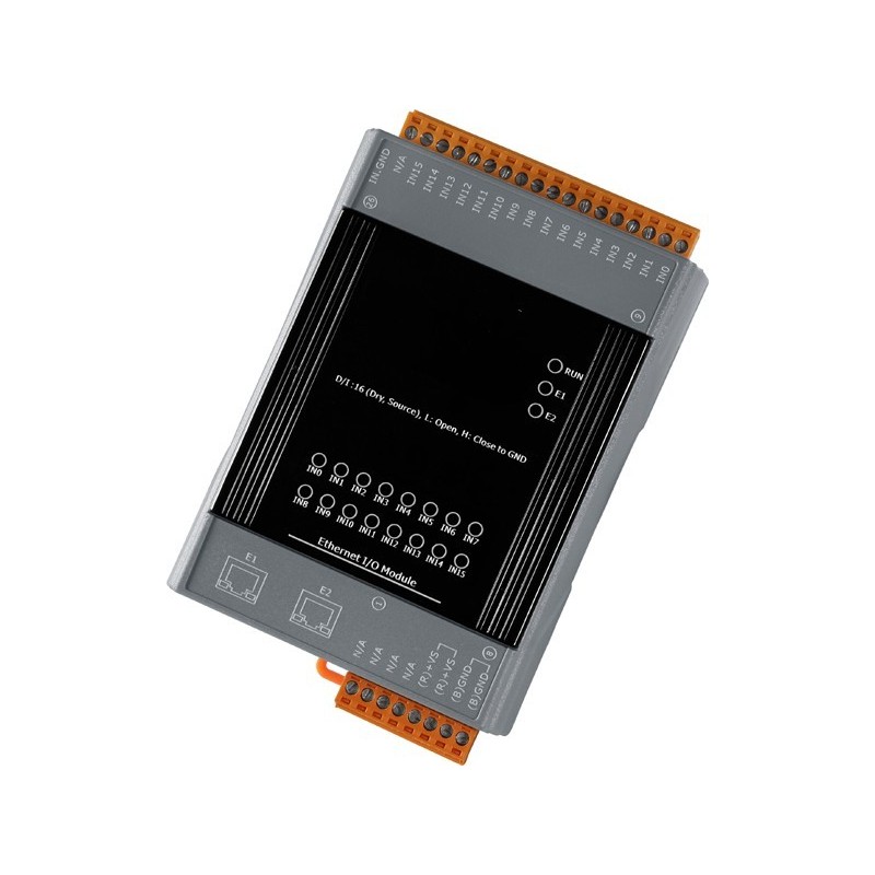 16 x digital inputs Dry contact input, 32bit counter 100Hz, 2 x RJ45, Modbus / TCP / UDP