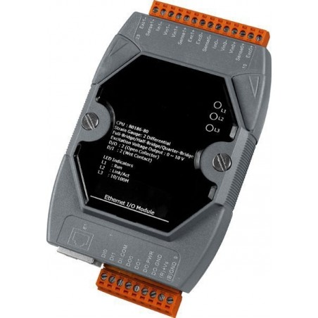 I / O-modulen 6 x digital ingång, 6 x Reläutgång via Ethernet för industriella styruppgifter