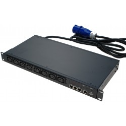 Energy meter and logger with 8x 230VAC IEC C13 - DANBIT