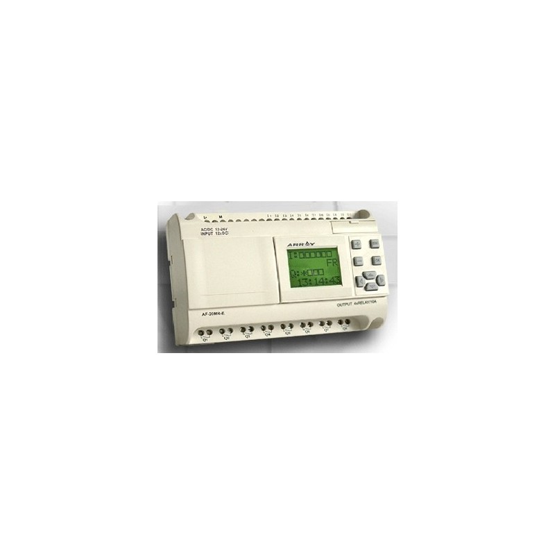 Mini PLC for DC 12-24V with 12 DC / analog inputs and 8 relay outputs