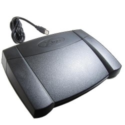 X-KEYS XK-0986-UEP3-R - USB foot pedal with software - can execute HID macros via the USB port