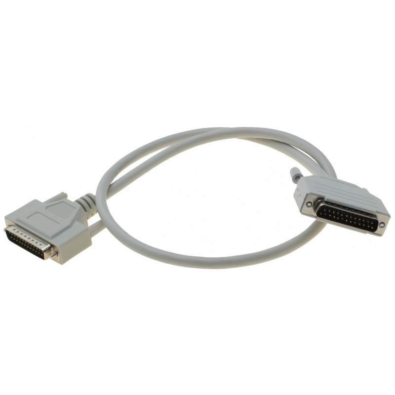 SUB-D DB25 male to male cable 0.75m 75cm quality cable