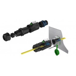 Waterproof IP67 bulkhead / panel reviewing connectors and cable connectors