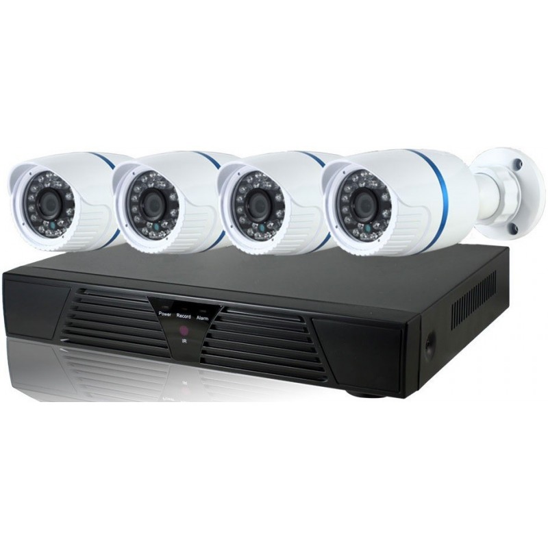 Videoövervakningspaket, 4 kanaler, NVR