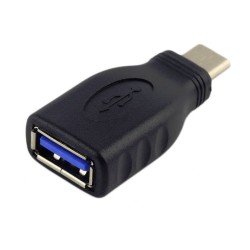 Konverter USB3.1C Han-USB3 hun, sortfor3.1C