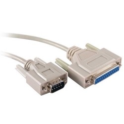1.8 meter Serial converter cable DB9 male to DB25 female, 1.8 meter for , RS232 DB9 DB25