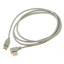 USB A han - A hun, 90° vinkelkabelforKabler med vinkelstik