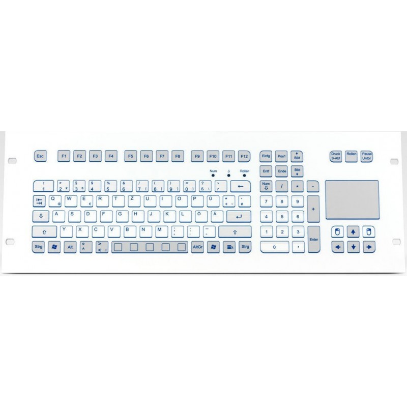 PS/2 Industri tastatur IP65 med touchpad. Nordisk layoutforWith PS/2