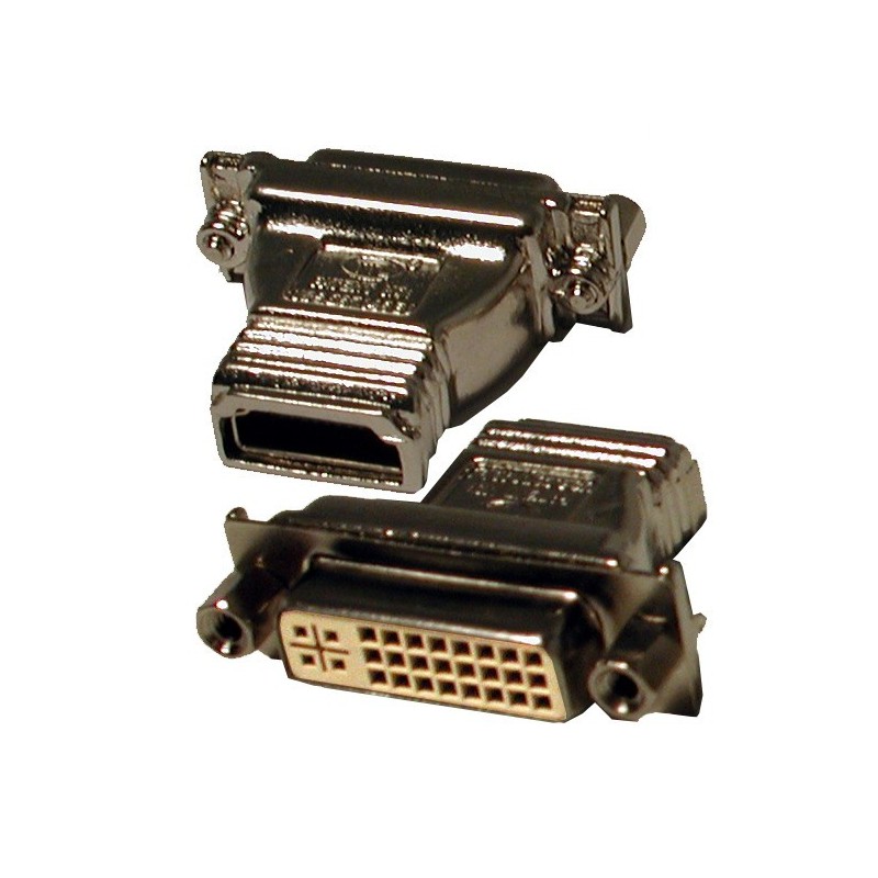 HDMI – DVI-D Single Link til HDMI hun – DVI-D hun Overfører 1 digit...