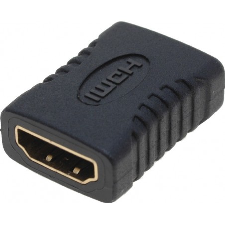 Guldpläterad HDMI en hona till en hona-adapter för pålitliga anslutningar