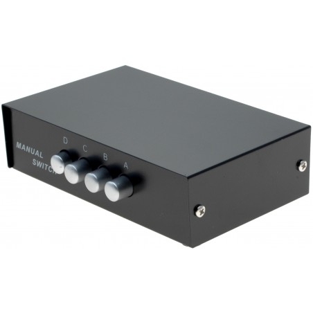 4 portar VGA haneeeuell switch box. 5 x DB15HD hona. mekanisk omkopplare