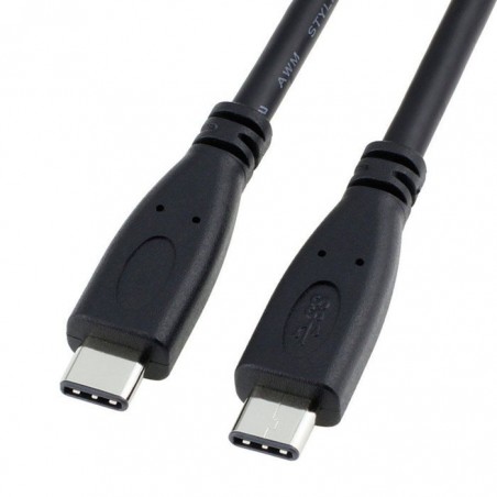 C USB 3.1 super hastighet kabel stöder upp till 10 Gbit / s - Typ C - C jane svart, 0.5m