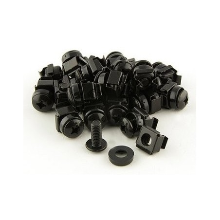 100x M6 muttrar och skruvar för 19" RACK Serverrack och nätverksutrustning