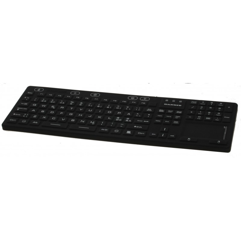 Keyboard - IP68 - Waterproof - Touchpad - USB - backlight Medico laboratory antibacterial cleaned in alcohol