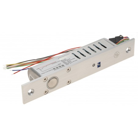 24V Bultlås för dörrkarm - El med låsstyrning 1000kg hållkraft