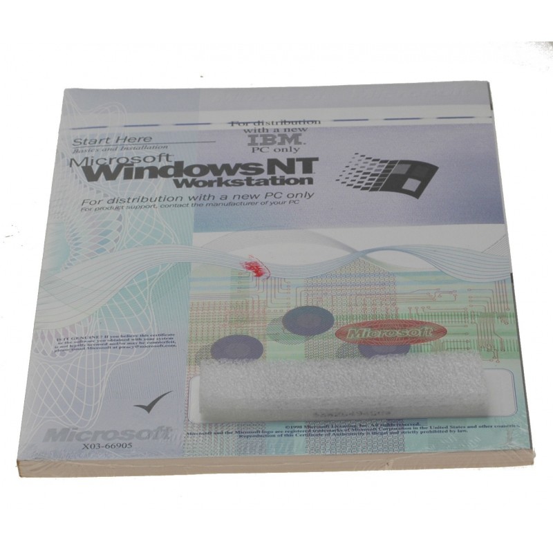 Windows NT 4.0 Workstation OEM CD + License (Industrial Use)