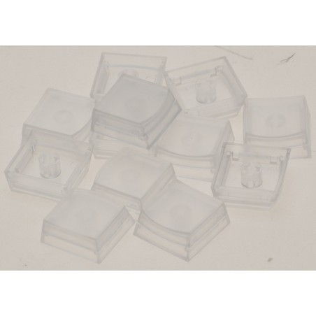 X-keys XK-A-548-R - Lösa kvadratiska tangenter. Transparent / genomskinlig