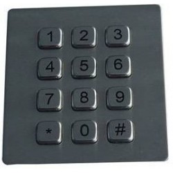 Numeric Metal Keyboard Waterproof IP65 USB Industri Keypad for mounting Pult Background lighting - Danbit A / S