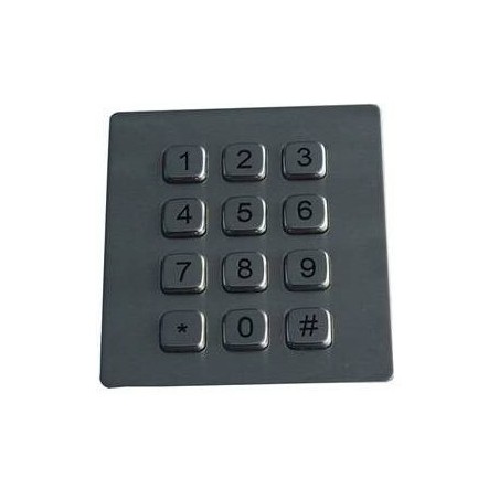 Numeric Metal Keyboard Vattentät IP65 USB Industri Knappsats för montering Pult Bakgrundsbelysning