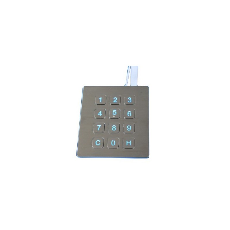 Waterproof USB industrial keypad for mounting - DANBIT