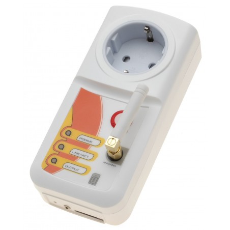 GSM SMS kontroll av 230Vac, Temperatur fjärrövervakning, SMS GSM Mobilstyrning fjärrkontroll direkt med 230Vac,